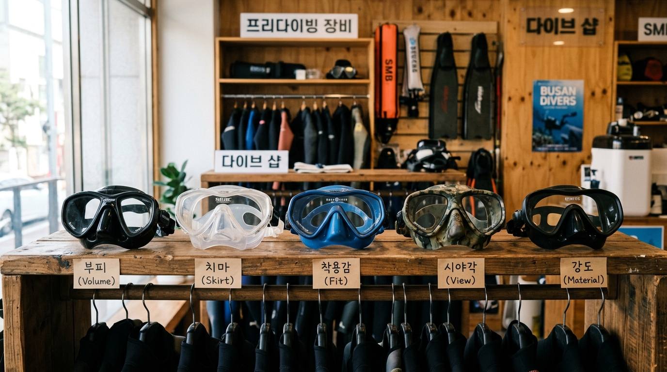 프리다이빙 마스크, 첫 구매 전 확인할 5가지
